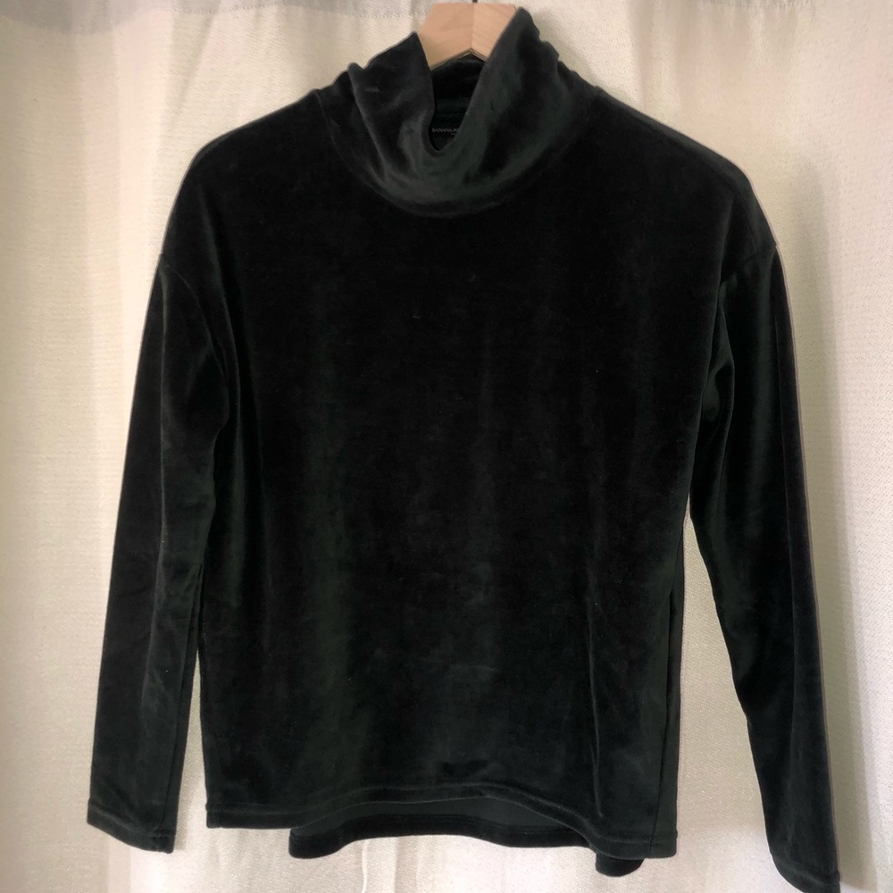 Velvet Mock Neck Sweater